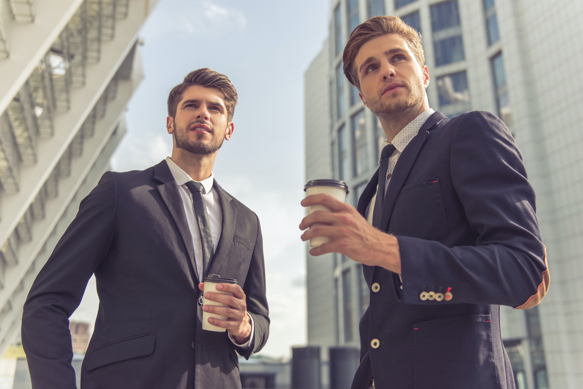 Handsome young businessmen