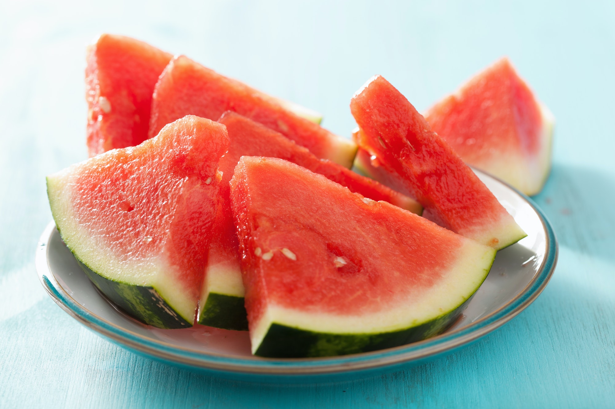 red watermelon slices, summer fruit